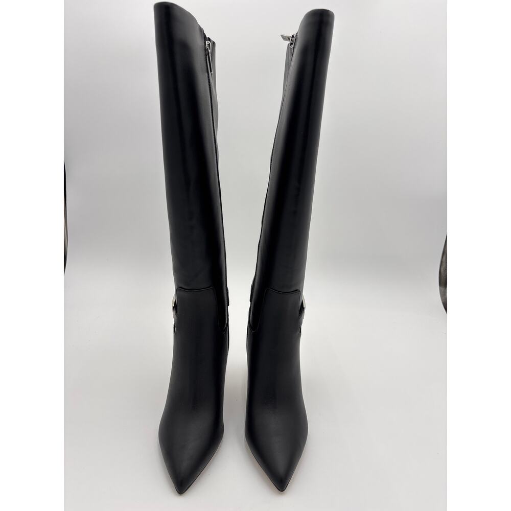 Calvin Klein Jeora faux leather tall knee-high boot in black, size 5.5 M - Picture 3 of 7